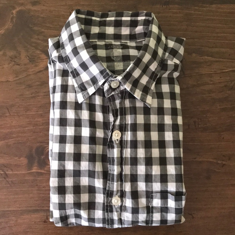 J. Crew lightweight Gingham shirt